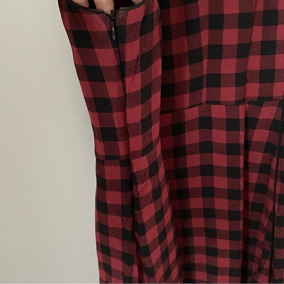 Sanctuary Women’s Crew Neck Sleeveless Fit and Flare Check Dress size XL - Picture 4 of 4